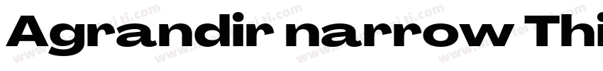Agrandir narrow Thin字体转换